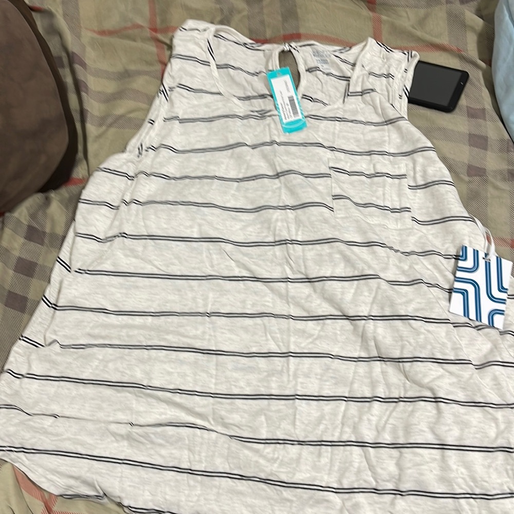 Black and white tank top